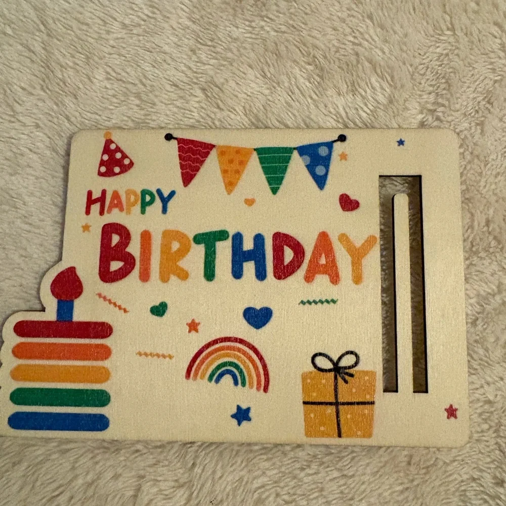 Colorful Happy Birthday Cash Holder